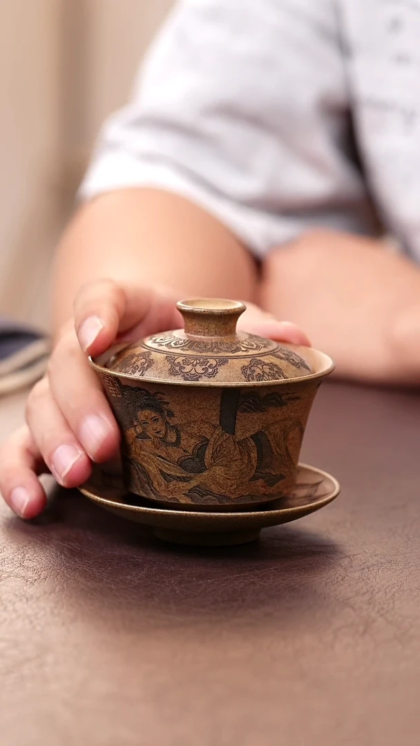 茶杯紫砂紫砂茶盏紫砂