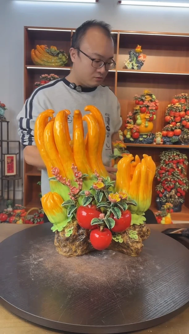 陶瓷陶瓷佛手摆件