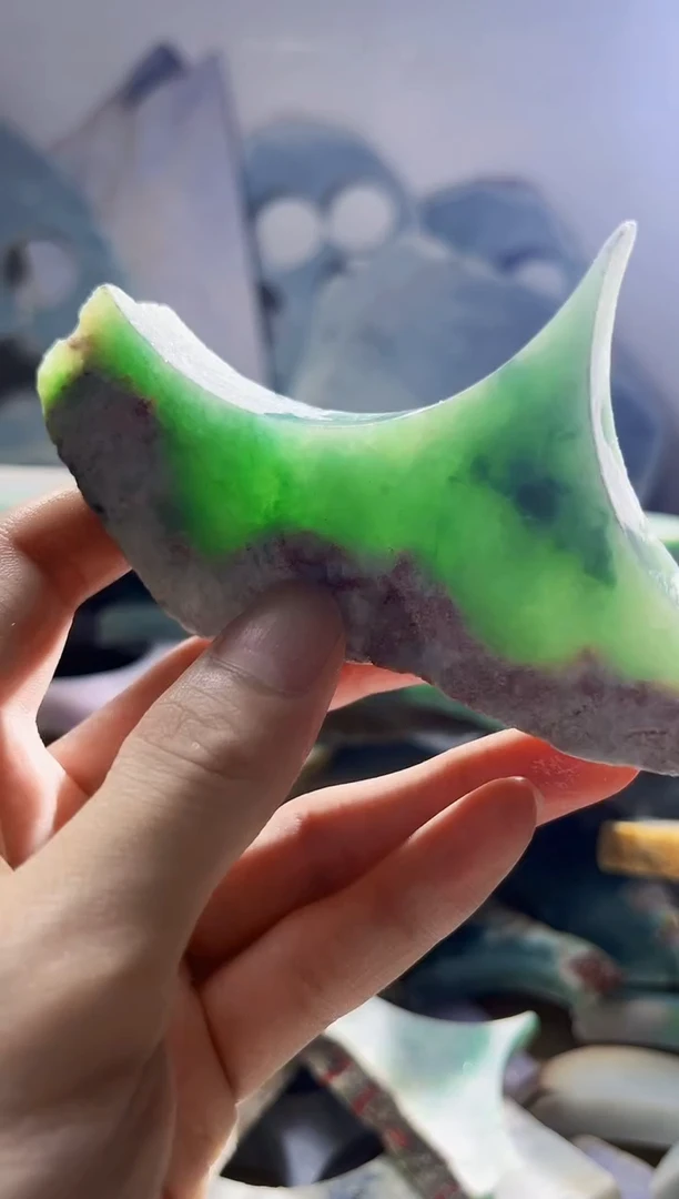 翡翠裸石缅甸翡翠A货陈5059