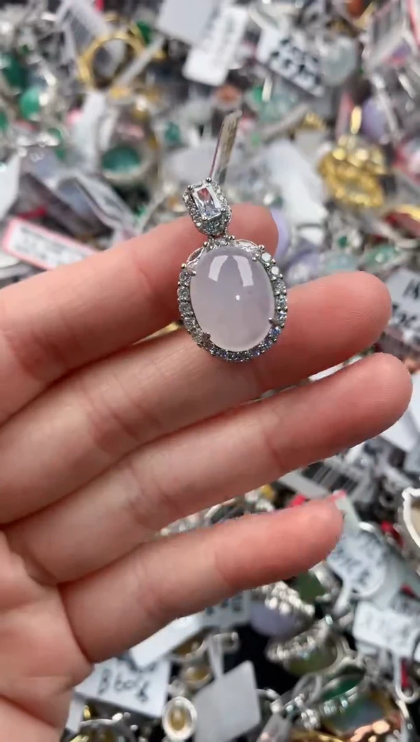 银S925镶嵌戒指翡翠111                     5