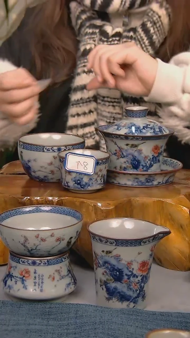 【闪购商品】简装家用款12件套 陶瓷家用茶具系列