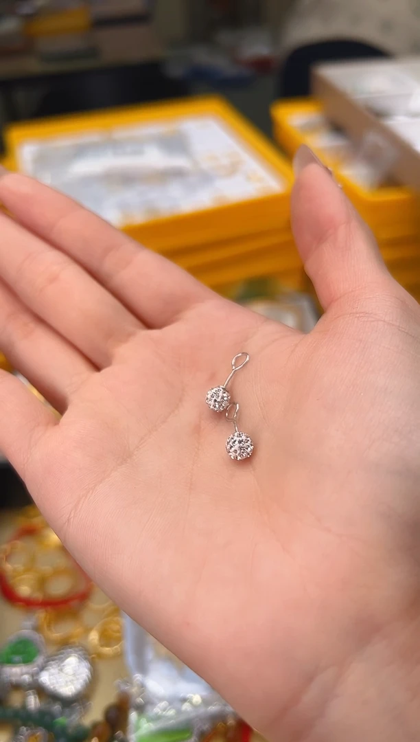 【闪购商品】水晶耳饰银S925镶嵌【SG】0210069