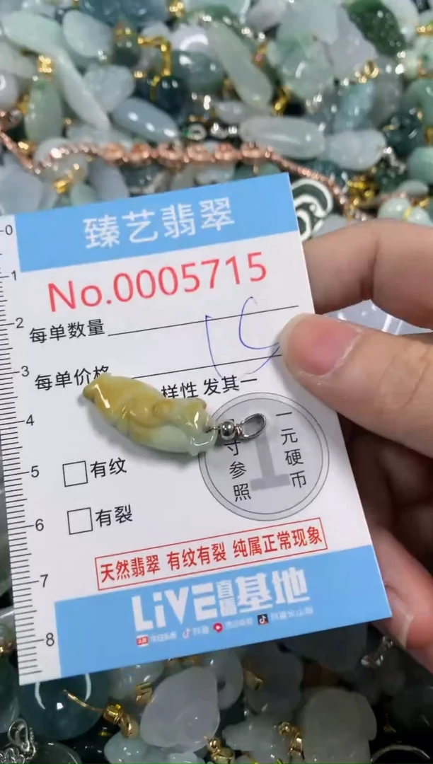 吊坠(不含链)未镶嵌翡翠5715