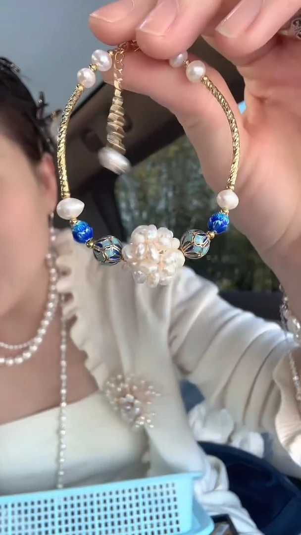 未镶嵌手链淡水珍珠爆米花珍珠手链