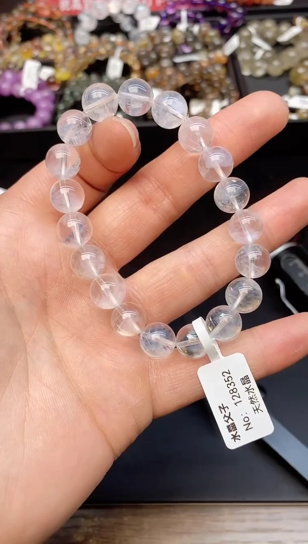 【闪购商品】水晶手链未镶嵌46 蓝针10mm+