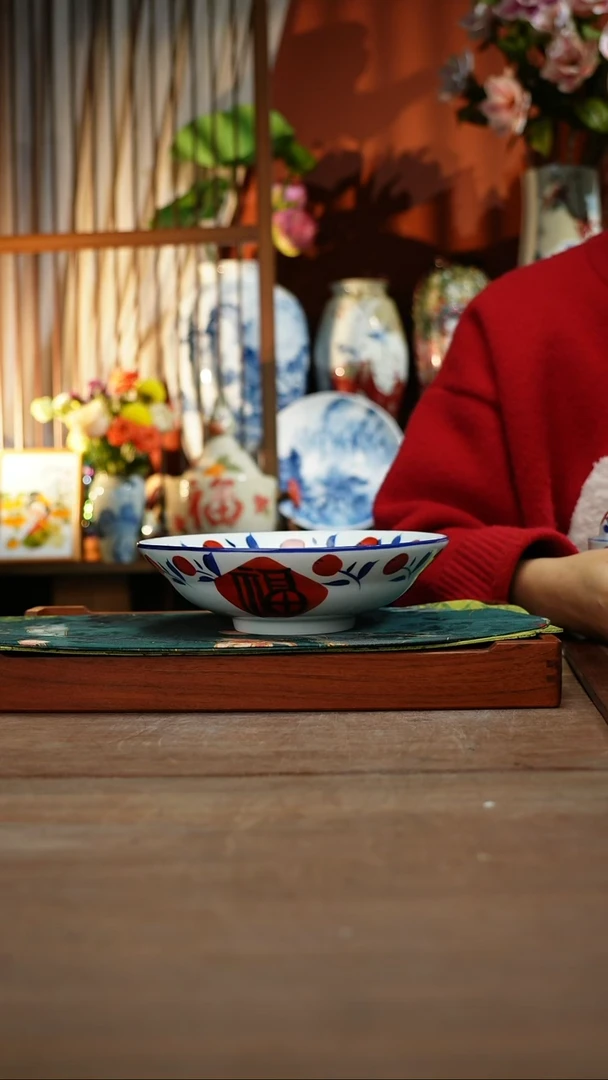 【简家甄选】景德镇设计师釉下手绘陶瓷