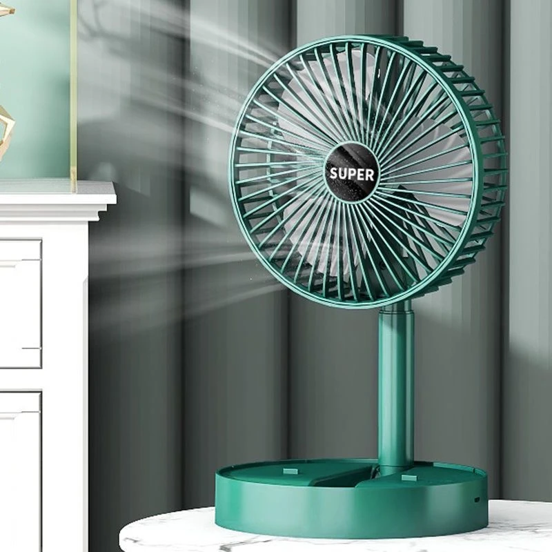 [直径16.5cm无档位]夏季USB直插爆款便携式伸缩风扇桌面折叠宿舍