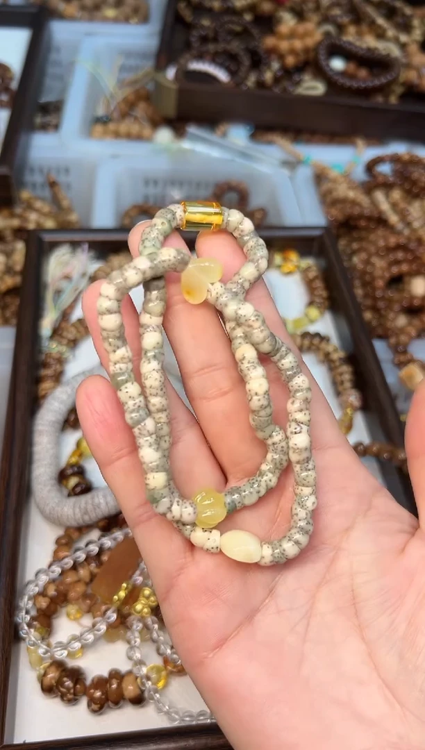 手串星月菩提卡6mm【糯冰  绿幽灵 】高配版 双圈叠戴