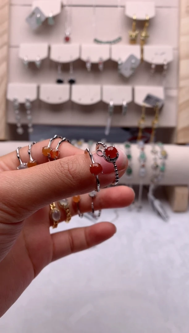 【闪购商品】翡翠戒指银S925镶嵌1号