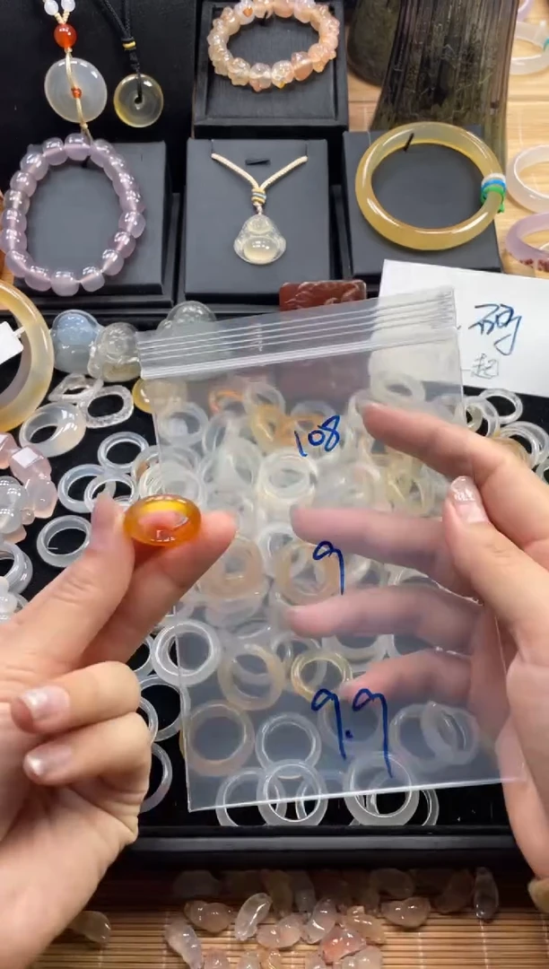 未镶嵌戒指玛瑙/玉髓108