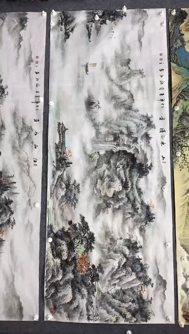 国画云*扬沈泳江 手绘 小六尺180*70cm