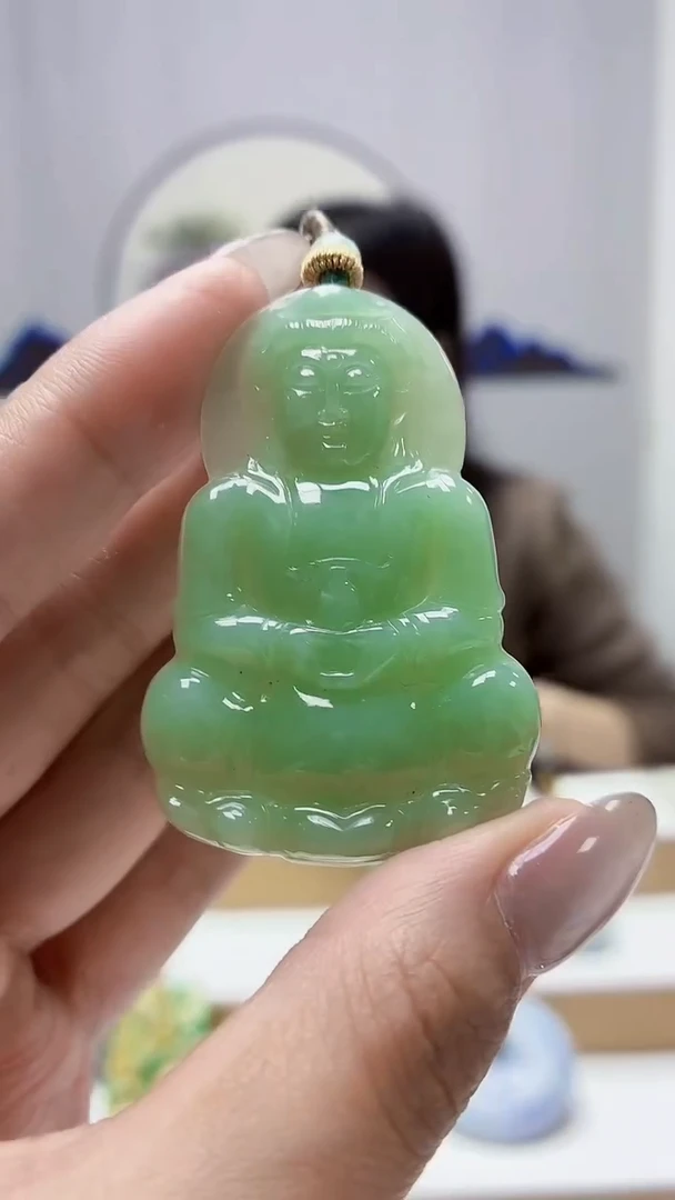 未镶嵌定制翡翠4852MM-毛货挂件46