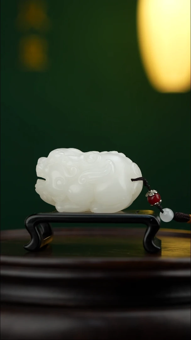 玉【祥瑞貔貅】天然玉石手把件