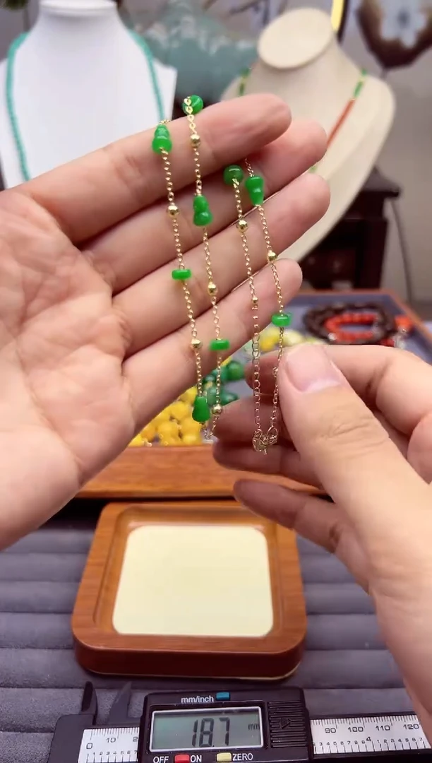 【闪购商品】翡翠颈饰14K金镶嵌x642``````