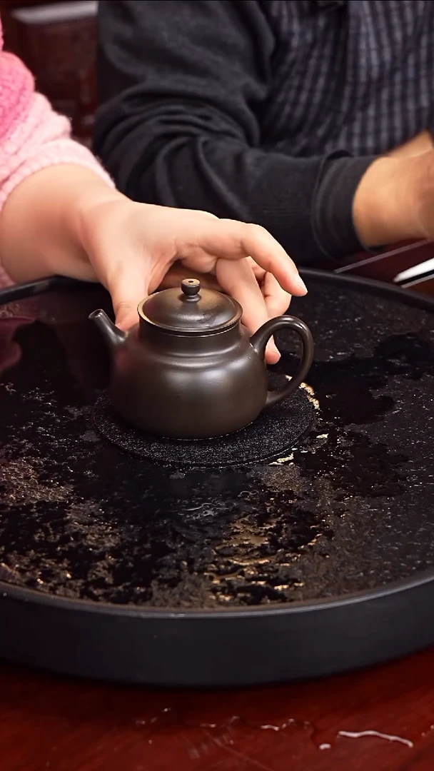 茶壶紫砂刘海清  言心46 墨绿泥  190毫升