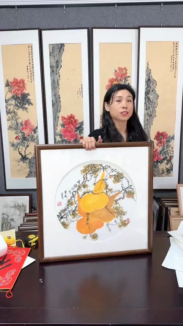 【闪购商品】国画葫芦实木装裱
