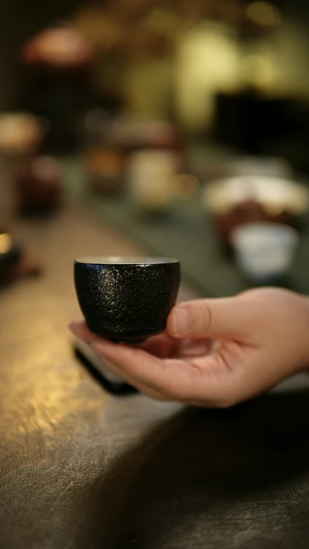 阿眠    云龙手作陶泥黑釉单杯