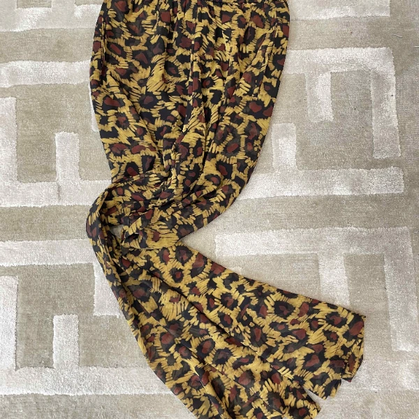 【宝姐家/阔腿裤】新款大气豹纹花色时尚休闲女阔腿裤 25077A