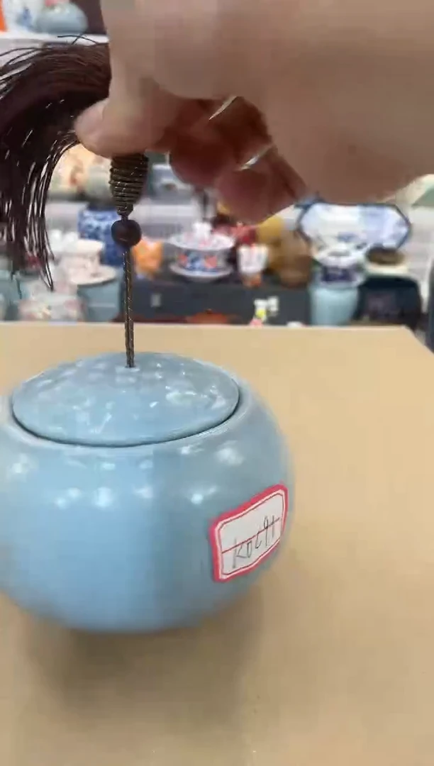 瓷片瓷心匠物福利茶叶罐