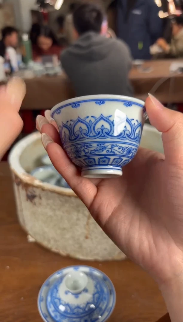 杯看山柴窑青花看山柴窑青花