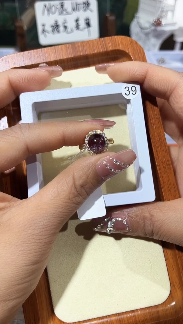 【闪购商品】水晶戒指银S925镶嵌定制