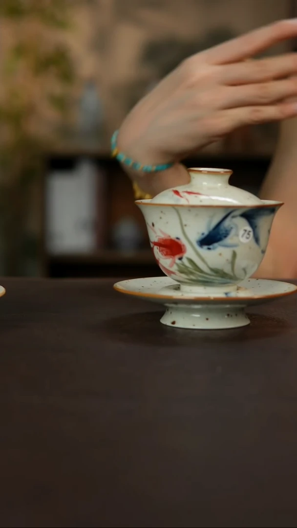 杯景德镇陶瓷杯碗柴烧多人