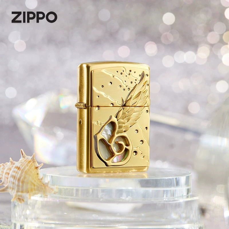 ZIPPO之宝正品海洋天使煤油防风打火机送男友生日礼物