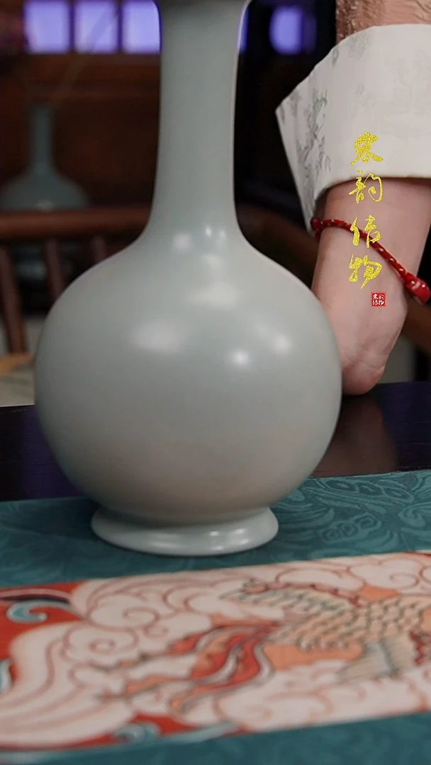 纯手工清凉寺原矿釉鼓腹瓶--国奇老师