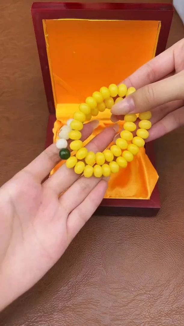 万家文玩阁黄玉菩提链接@@L007