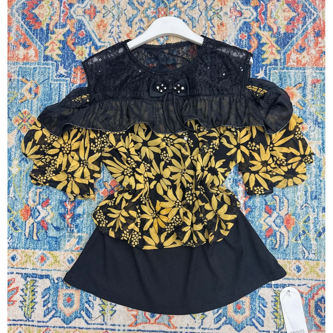 新款黑花花衬衫 时尚 百搭 9932