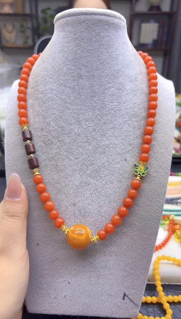 毛衣链未镶嵌南红玛瑙DIY款X625