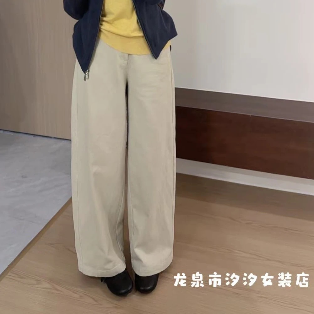 【汐汐女装二店】小个子定制极简休闲阔腿裤 23167