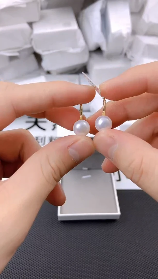 未镶嵌耳饰淡水珍珠ed1032