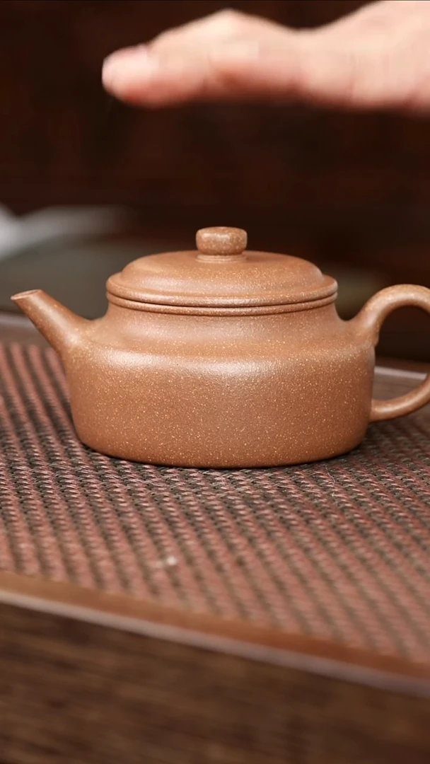 茶壶紫砂青降坡扁德钟