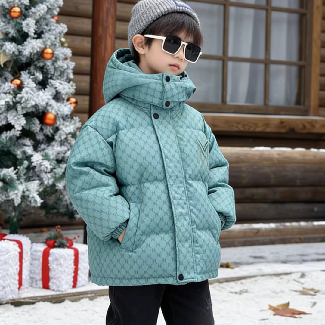 2026新款童装男童加绒加厚棉服冬季外套冬装防风棉袄中大童小男孩