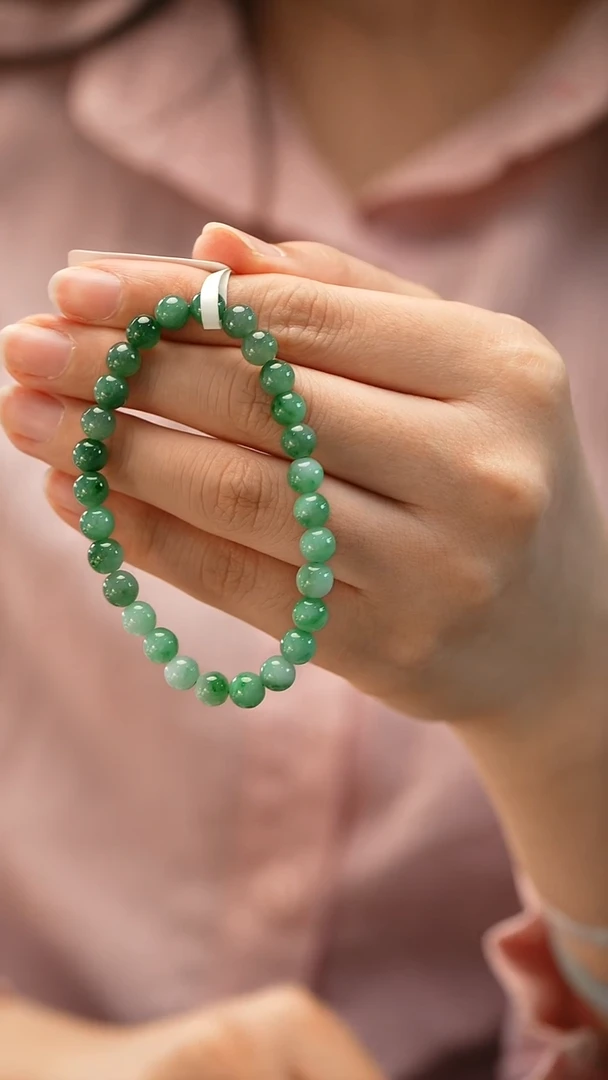 未镶嵌手串翡翠卡6.5