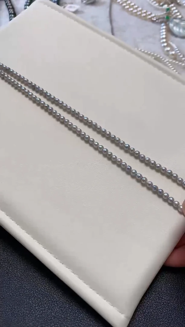 项链18K金镶嵌海水珍珠S79  多样性发货一件