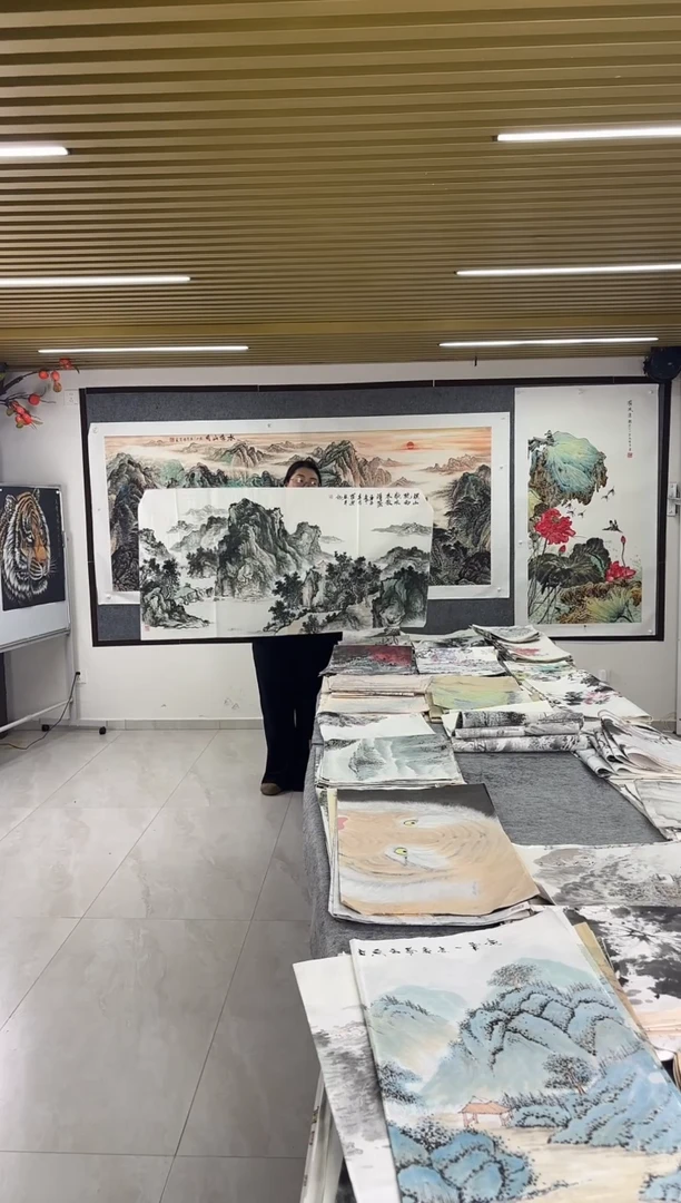 国画丹青专属福利-四尺整张罗安带证书