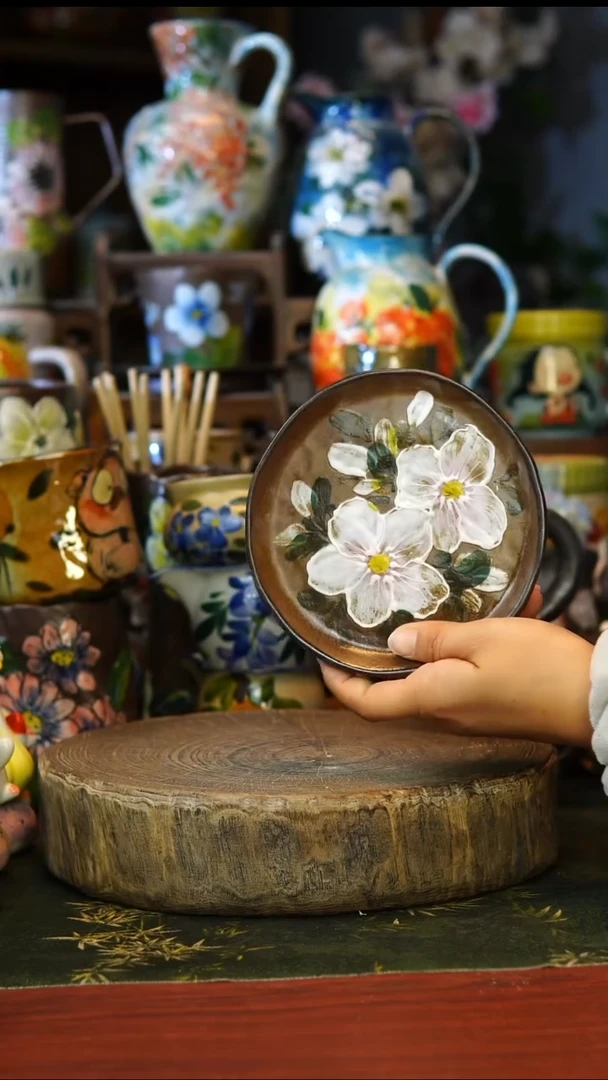 陶瓷42景德镇手工手绘釉下彩