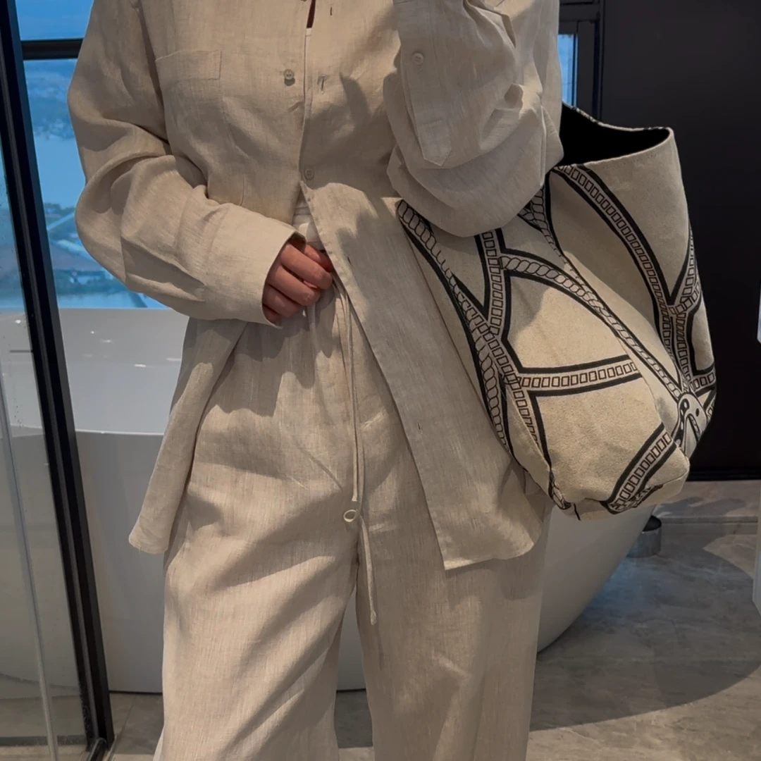 【zhao】原麻天然编制托特包丨新款极简风度假风百搭气质设计感