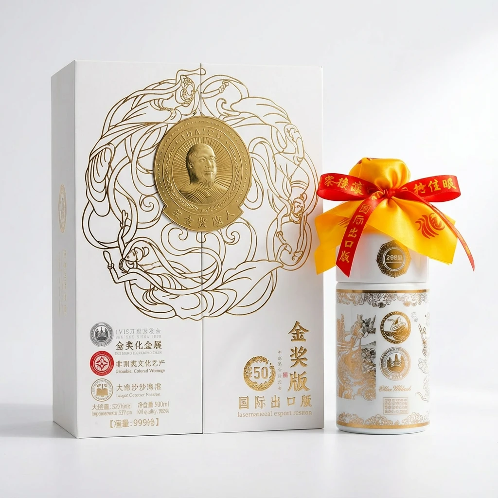功在千秋华氏出口金奖纯粮好酒53度500ml