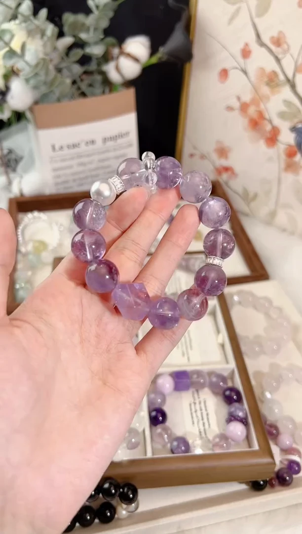 水晶手链未镶嵌多样性发货发其一 颜色微差