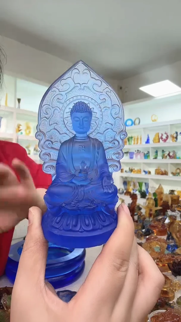 手工艺品琉璃药师佛