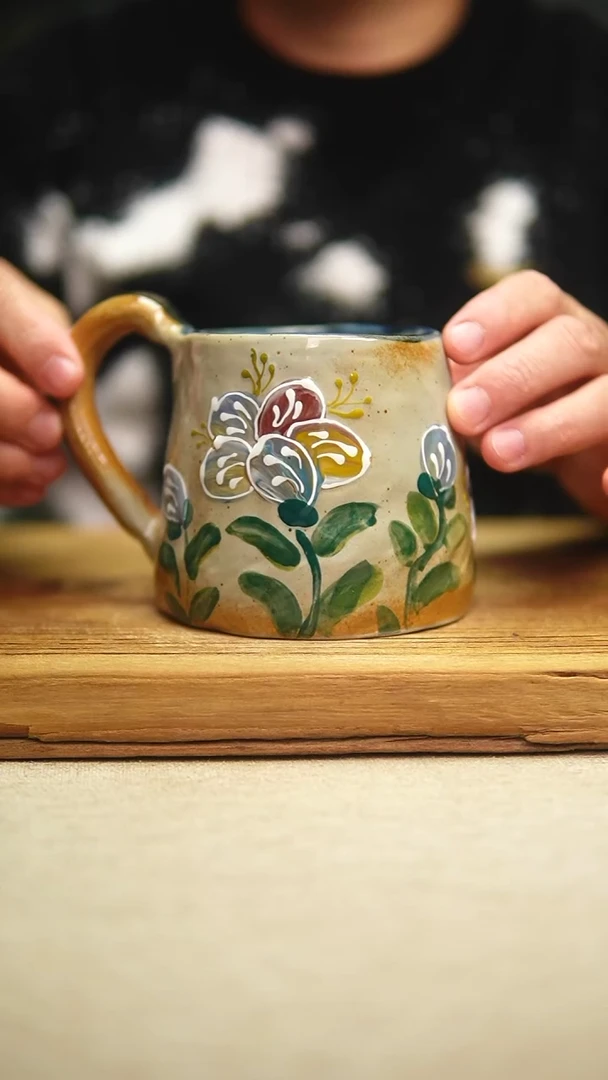 @@陶园瓷舍@@纯手工手绘@高温釉下彩