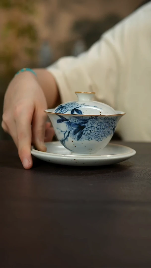 杯景德镇陶瓷杯碗柴烧多人