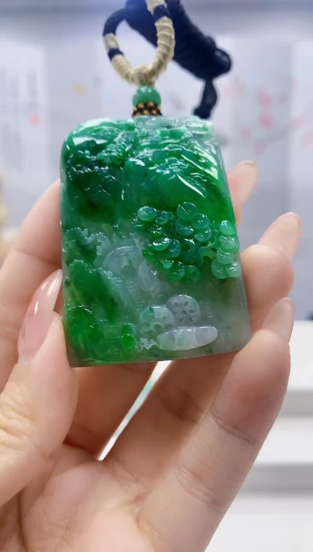 未镶嵌定制翡翠4898ty-毛货挂件124