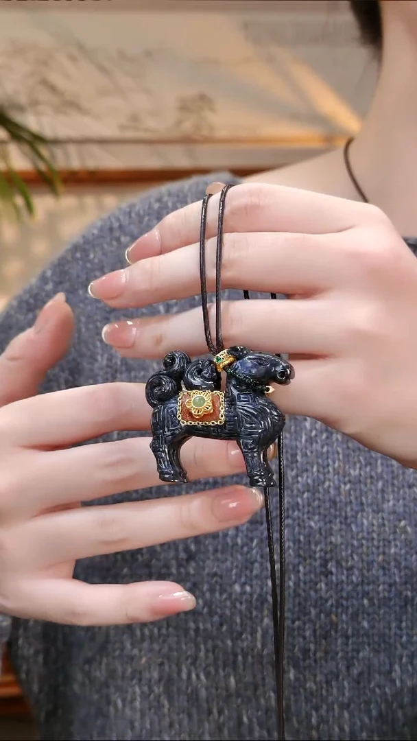 颈饰未镶嵌翡翠国风