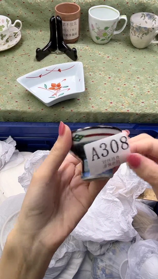 瓷片猫*       A308