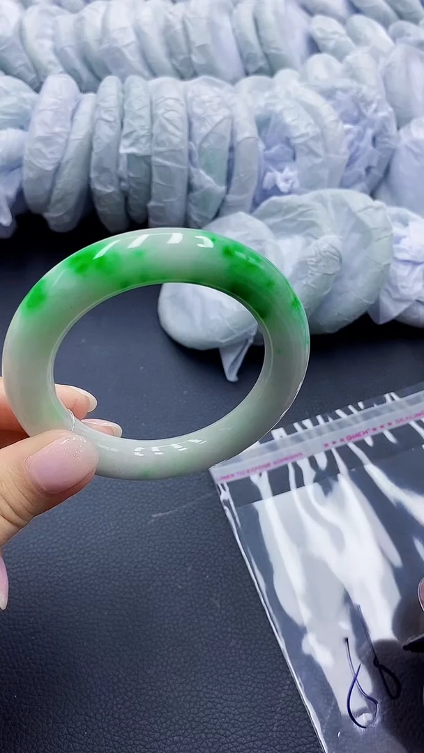 高冰透美人手镯 所见即所得114