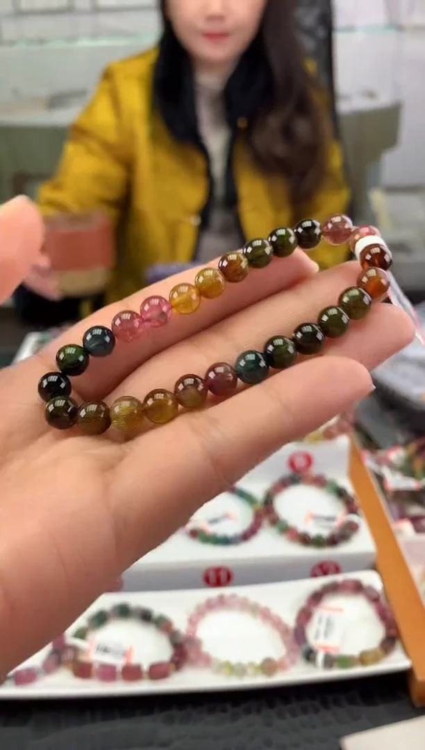 未镶嵌手串碧玺多样性发一条